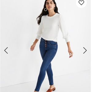 Made well 10” high rise skinny jeans